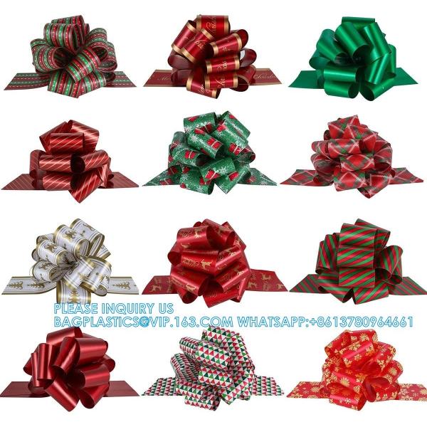 Pull Bow Gift Wrapping Pull Bow Ribbon Pull Bows For Christmas Wedding Baskets Valentine'S Day Bows Multicolor Ribbon