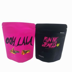 ODM Soft Touch Mylar Bag 2oz Biodegradable Stand Up Pouches Food Packaging