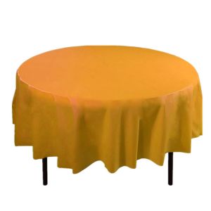 Eco Friendly Disposable Plastic Tablecloths , PEVA Plastic Disposable Round