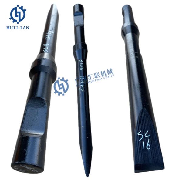 Buy MONTABERT SC16 SC22 SC28 SC36 SC42 SC50 SC12 Rock Hammer Tool Moil Hydraulic Breaker Universal Flat Type Chisel Wedge Point Chisel at wholesale prices