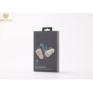 Custom Black Earphone Mobile Accessories Packaging Magnetic Box