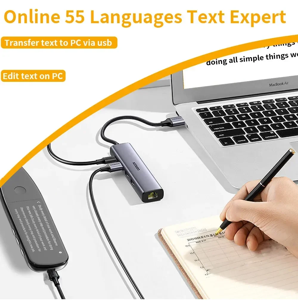 X5Pro Smart Voice Scan Translation Pen Real-Time Multi Language Translation