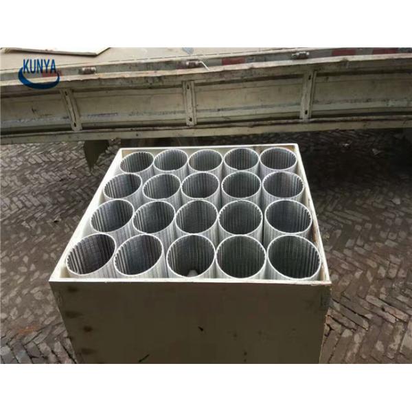 500um SS302 V Wire Screen Filter Stainless Steel Mesh Sieve Cylinder Johnson