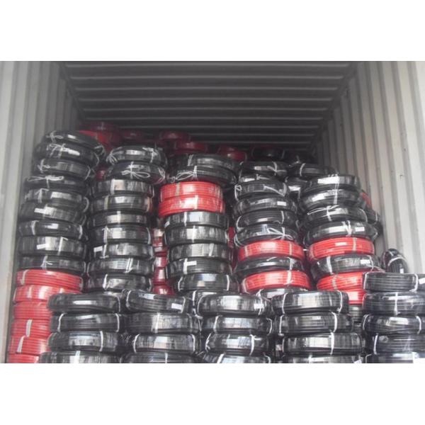 Flexible Groove Surface Rubber Water Hose , Insulated Water Hose With Fiber Braided