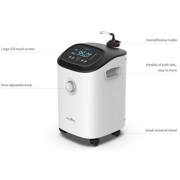 0.5 - 5L White Household Oxygen Concentrator For ARDS Therapy