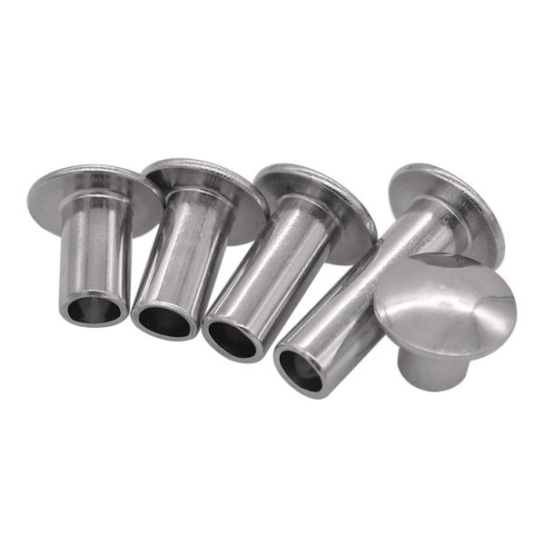 Custom Pan Head Semi Hollow Stainless Steel Rivet For Helmet