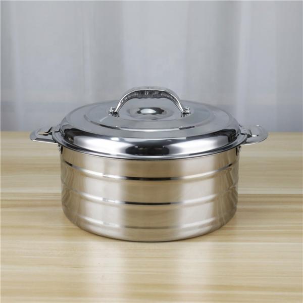 Buy 2L Double Wall Kitchen Soup Pots Stainless Steel 410 Food Keep Warm Pot at wholesale prices