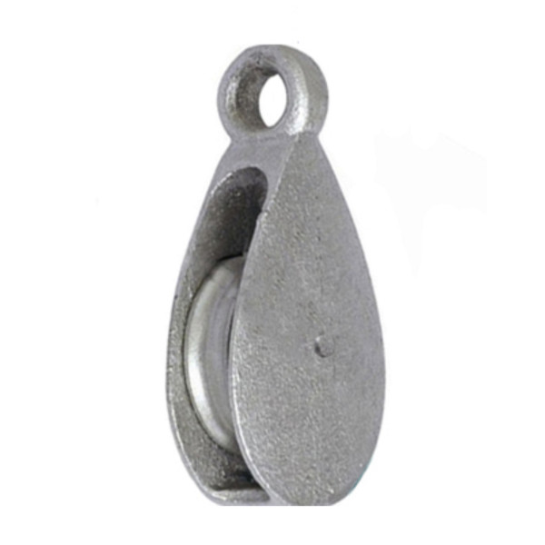 Galvanized Wire Rope Pulley Single Sheave Rope Pulley 5T - 80T