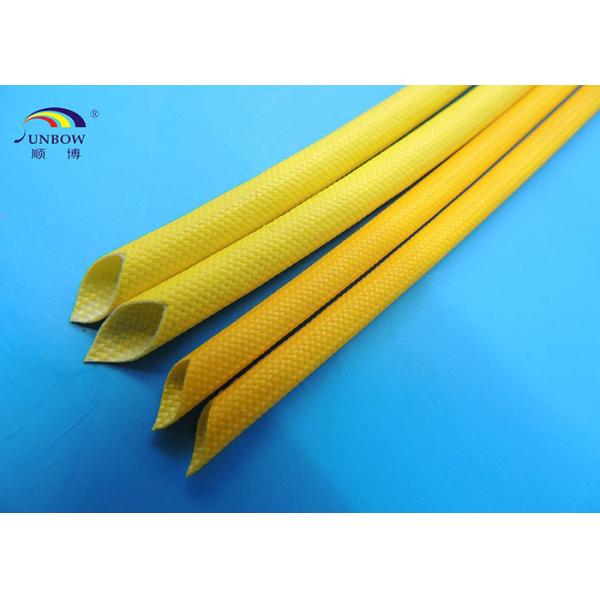 1.2KV Colored Soft Braided Fiberglass Sleeve With Silicon Resin Eco-friendly and Fireproof