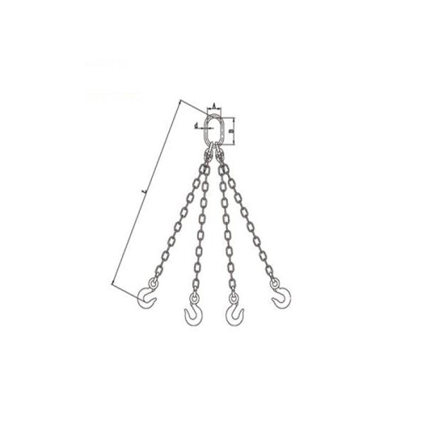 OEM Lifting Tools Chain Weight Excellent Alloy Steel Three Or Four Legs Complete Sets