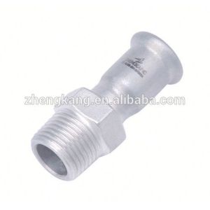 Adapter female threaded stainless/galvanized carbon steel press fitting M