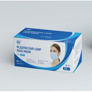 Disposable ASTM F2100 level 3 ply layers medical surgical earloop face mask