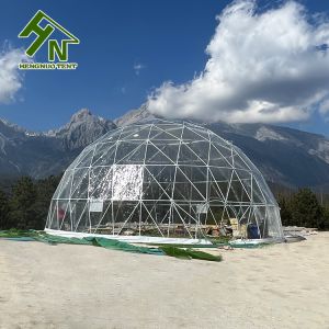 Clear Geodesic Dome Tent 13m Diameter For Event Garden