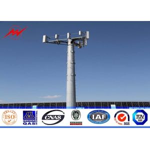 Slip Sleeve Tapered 80ft GSM Mono Pole Tower With Poured Concrete