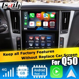 GPS carplay interface , 8+128GB Android 13 navigation box interface for Infiniti