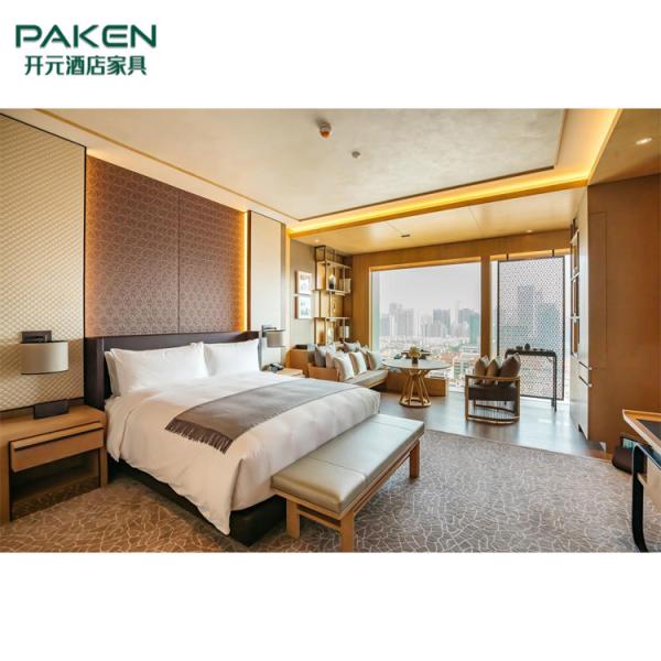 Buy Hotel High Glossy Finish Queen Size Bedroom Suites at wholesale prices