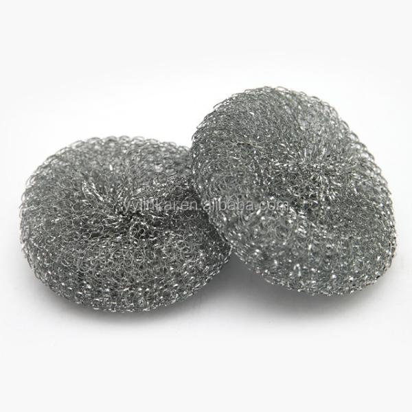 18g*3pcs Galvanized Scourer Mesh Zinc Coated Scrubber Pot Clean Ball Scrubbing Pad for Kitchen Cleaning