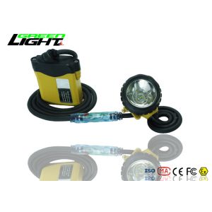 Super Bright Rechargeable Led Headlamp , IP68 Miners Cap Lamp With Cable Light