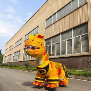 Innovative Animatronic Electric Ride On Dinosaur For Children And Adults 350W