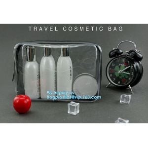 clear hanging toiletry bag pvc cosmetic bag, promotional plastic pvc clear