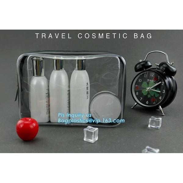 clear hanging toiletry bag pvc cosmetic bag, promotional plastic pvc clear