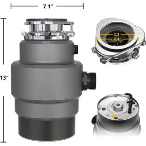 Kitchen Food Waste Disposer Household Sink Garbage Disposal Waste Disposal