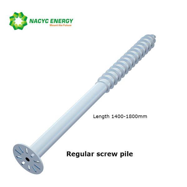 Screw Foundation Systems Q235 Steel Adjustable Length Solar Ground Screws Solar