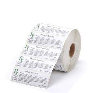 30mg PVC Pill Bottle Label 10x3cm With 30mg Plastic Bottles