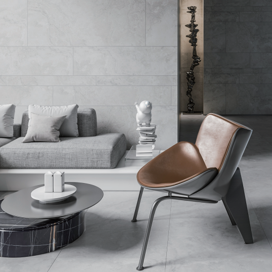 Travertine Look Non-Slip R11 600x600 Porcelain Floor Tiles in White for Outdoor Park