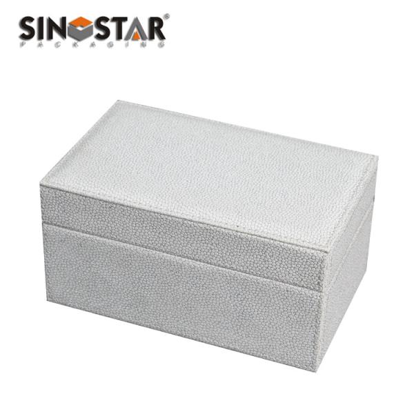 Screen Printing Leather Jewelry Box Customized With Velvet / Paper / Leather