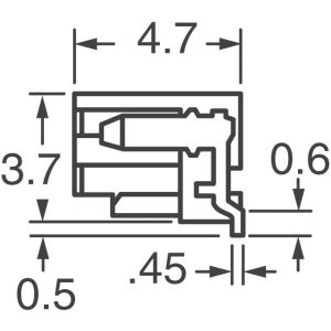 533980371 SMT Friction Lock Vertical Header and Receptacle printed circuit board
