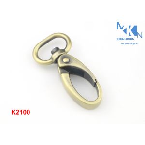 Custom Swivel Clip Snap Hook , Metal Swivel Clasps Anti - Brass Color