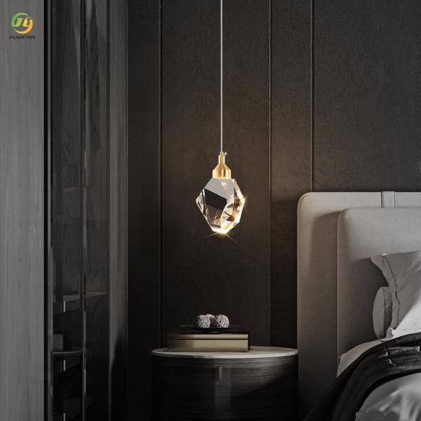 Buy JYLIGHTING Light Luxury High-end Bedroom Bedside Creative Entrance Corridor Meteorite Modern Pendant Light at wholesale prices