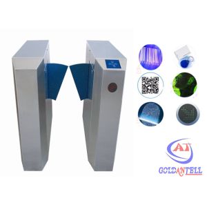 Quality Pedestrian waist height turnstiles remote controls wireless alarm system for sale