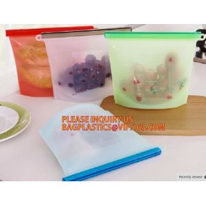 Refrigerated Cooler Reusable Silicone Food Bag, Preservation Storage Container