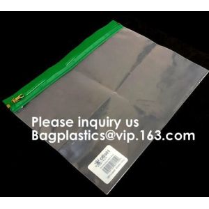 Metal Slider Office File Folder Mesh Clear PVC Zip Lock Document Bag,Folder File