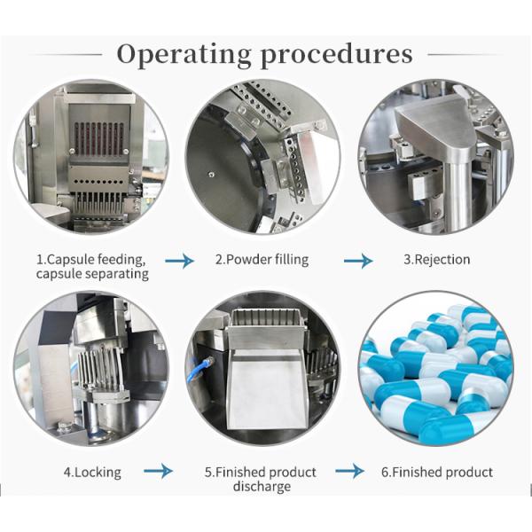 PLC Pharmaceutical 3 Bores Capsule Filler Machine