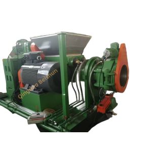 Quality 2000kg/Hour Output Twin Screw Feed Rubber Strainer With Cooling System And Mold Temperature Controller Two Roller Force Feeder for sale