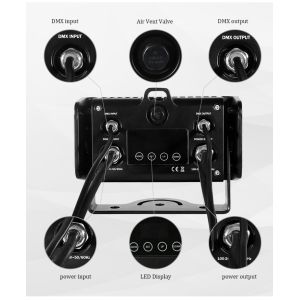 6x5W RGB RGBW Outdoor LED Wall Washer Light IP65 Flood Blinder Strobe