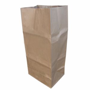 ISO9001 30 Gallon Paper Leaf Bags Eco Friendly Compostable Paper Trash Bag