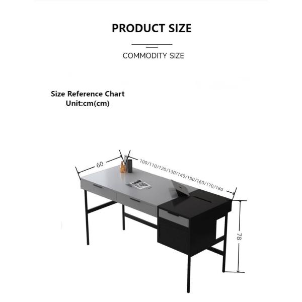 Walnut Study Computer Desk With Chair Set For Hotel Study Home Office
