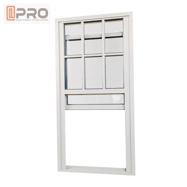 Aluminium American style vertical sliding villa soundproof top hung window Single Hung Windows