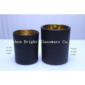 Custom electroplating Glass Candle Holder