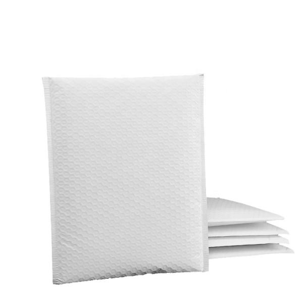 Buy White Packaging Envelopes 120 Micron Recyclable Shockproof Padded Bubble Mailers at wholesale prices