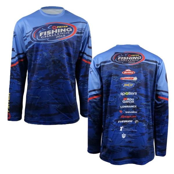 Buy Custom Sublimation Printing Polyester Quick Dry Long Sleeve Fishing Jerseys for Adults at wholesale prices
