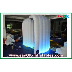 China Inflatable Party Decorations Indoor Wedding Ceremony White DIY Photo Booth With Camera Logo on sale