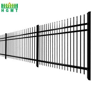 Anti Rust Galvanized Steel Wrought Iron Spear Top Security Fence Panel