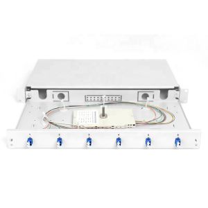 FTTH 6 To 12 Core Fiber Optic Patch Panel With 6 Simplex Or Duplex Adapters