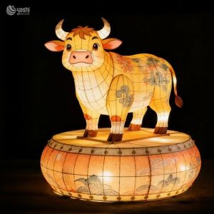Chinese Traditional Festival Handmade Lanterns Zodiac Animal Sculptures Lanterns