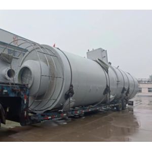 Strong Waste Gas Frp Purification Tower / Sulfuric Acid Absorption Tower Smooth